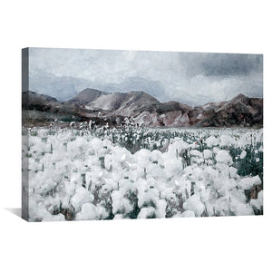 Dandelion Field Canvas Art Clock Canvas