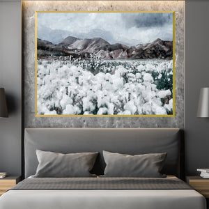 Dandelion Field Canvas Art Clock Canvas