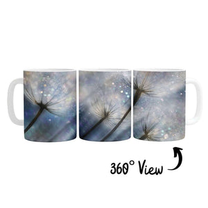 Dandelion Space Mug Mug White Clock Canvas