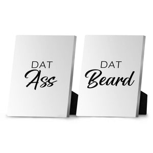 Dat Ass Dat Beard Desktop Canvas Desktop Canvas Clock Canvas