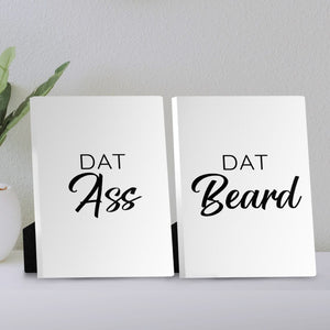 Dat Ass Dat Beard Desktop Canvas Desktop Canvas Clock Canvas