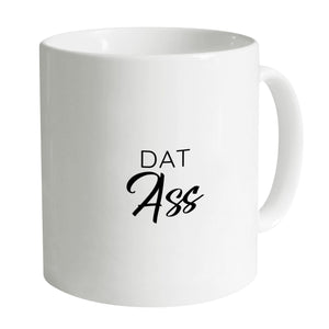 Dat Ass Dat Beard Mug Mug A / White Clock Canvas