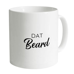 Dat Ass Dat Beard Mug Mug B / White Clock Canvas