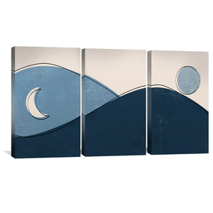Dawn And Dusk Canvas Art Clock Canvas