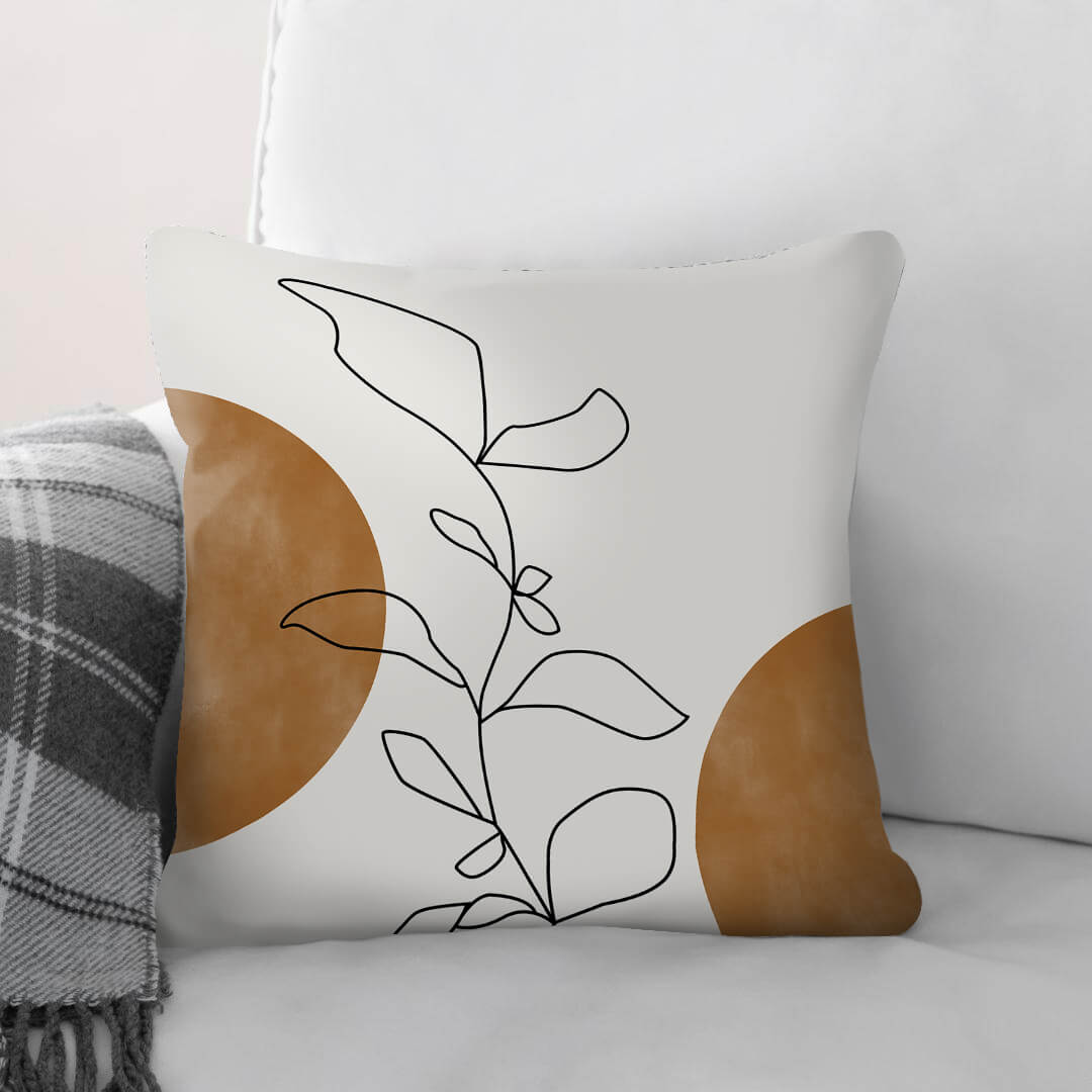 Dawn of Leaves B Cushion Cushion 45 x 45cm Clock Canvas
