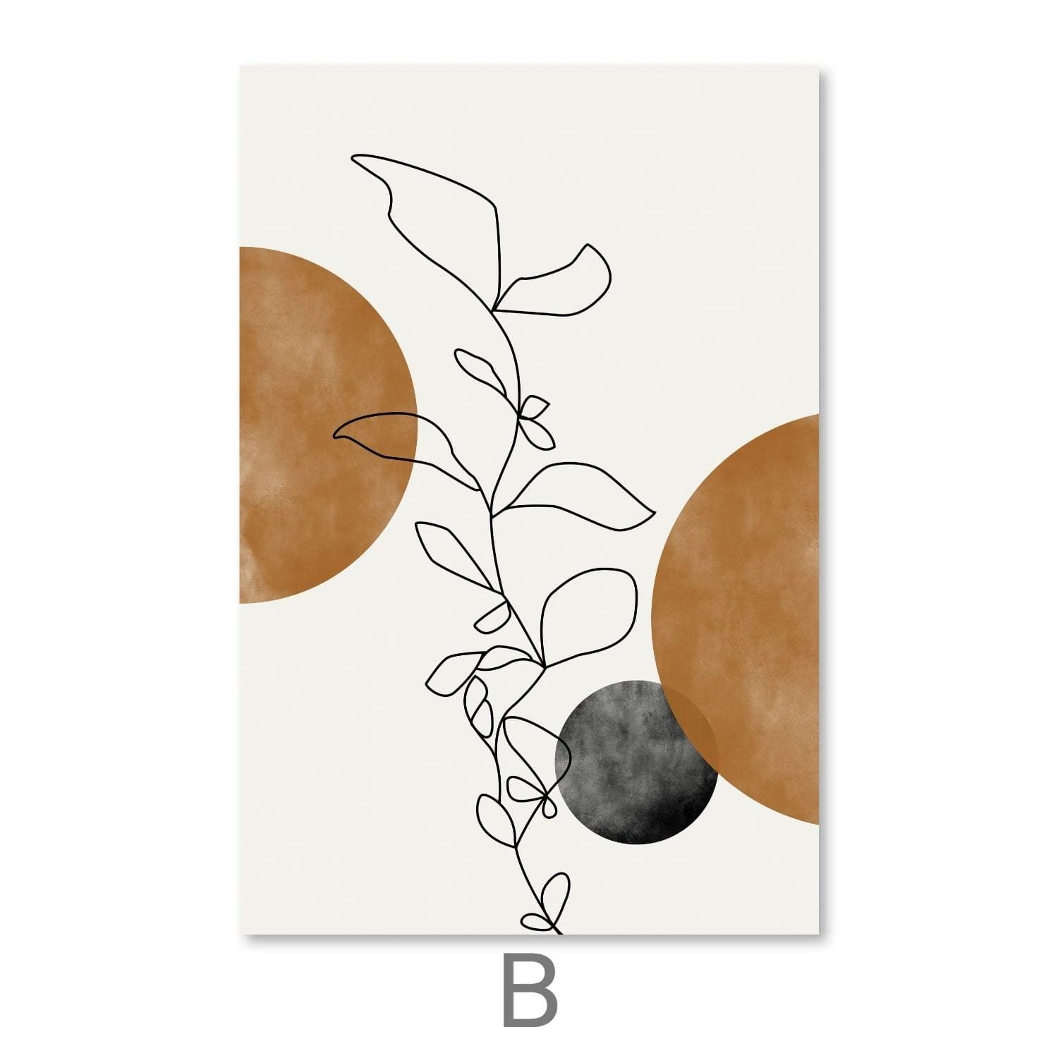 Dawn of Leaves Canvas Art B / 30 x 45cm / Unframed Canvas Print Clock Canvas