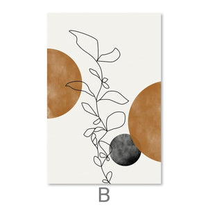 Dawn of Leaves Canvas Art B / 30 x 45cm / Unframed Canvas Print Clock Canvas