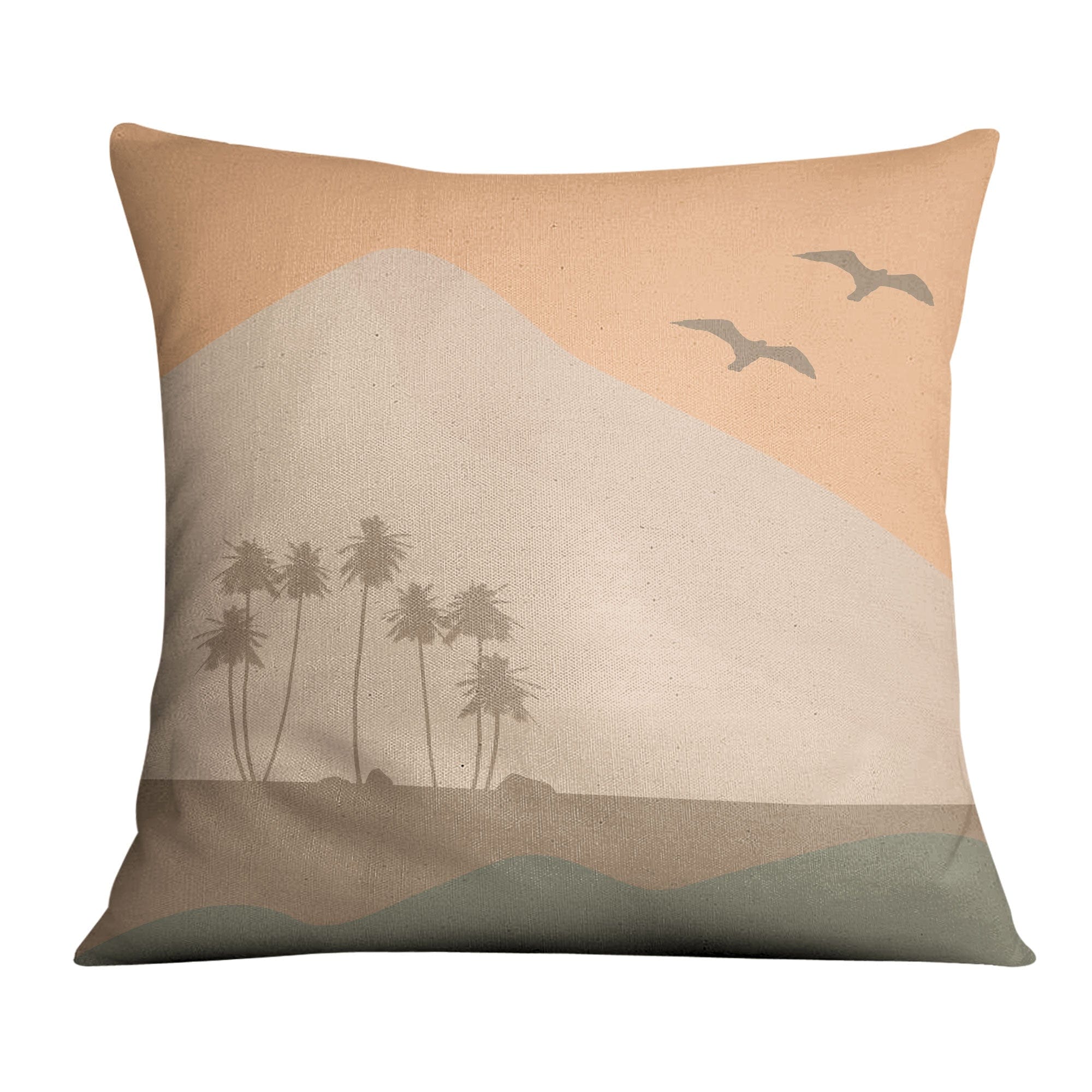 Day Night Light B Cushion Cushion 45 x 45cm Clock Canvas