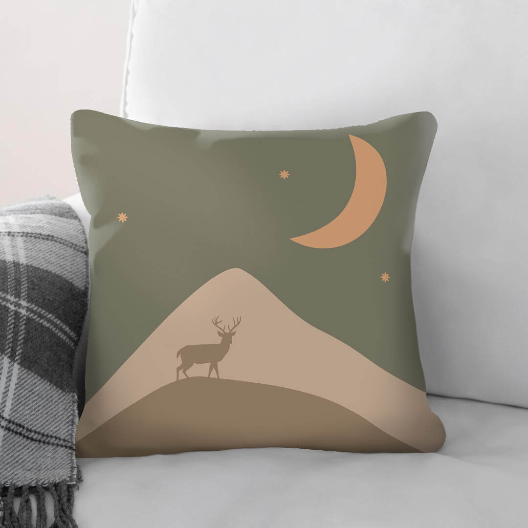 Day Night Light C Cushion Cushion 45 x 45cm Clock Canvas