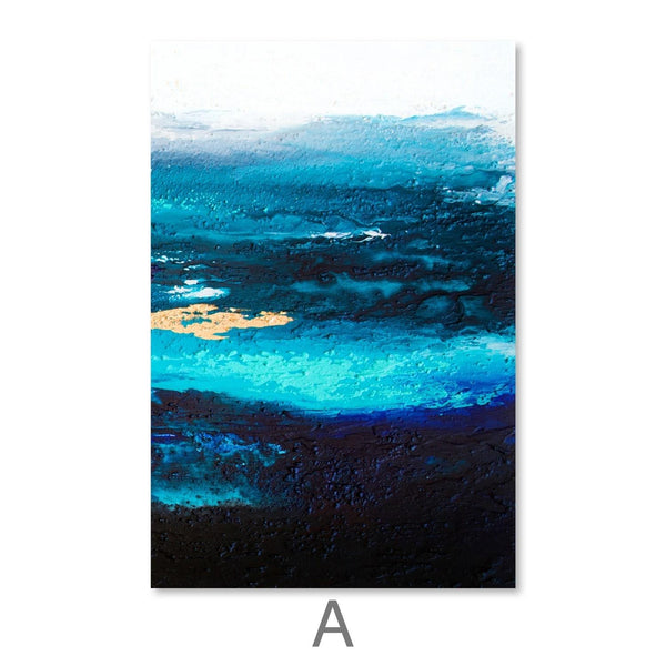 The Brushed Ocean Canvas – ClockCanvas