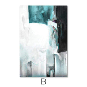 Deep Pacific Canvas Art B / 40 x 60cm / Unframed Canvas Print Clock Canvas