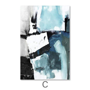 Deep Pacific Canvas Art C / 40 x 60cm / Unframed Canvas Print Clock Canvas