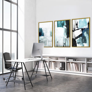 Deep Pacific Canvas Art Clock Canvas