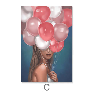 Delicate Woman Canvas Art Clock Canvas