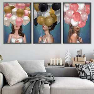 Delicate Woman Canvas Art Clock Canvas