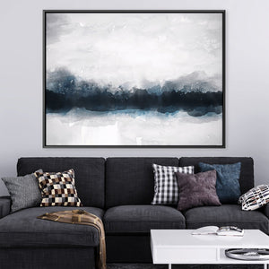 Depth in the Blue Canvas Art Clock Canvas