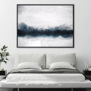 Depth in the Blue Canvas Art Clock Canvas