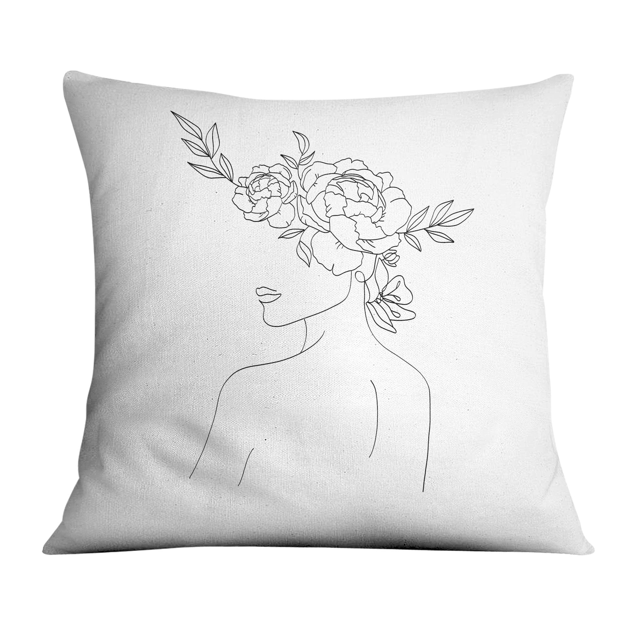 Desired Beauty A Cushion Cushion 45 x 45cm Clock Canvas