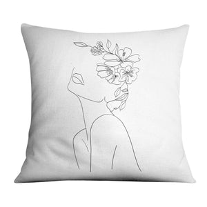 Desired Beauty C Cushion Cushion 45 x 45cm Clock Canvas