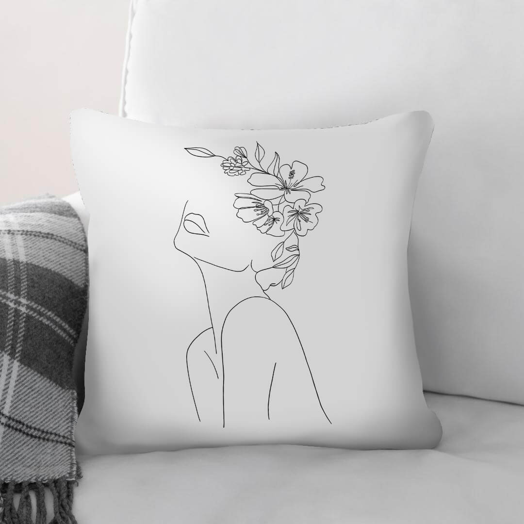 Desired Beauty C Cushion Cushion 45 x 45cm Clock Canvas