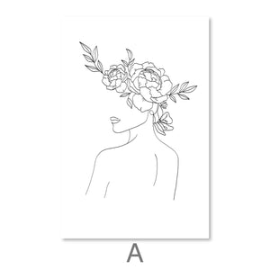 Desired Beauty Canvas Art A / 30 x 45cm / Unframed Canvas Print Clock Canvas