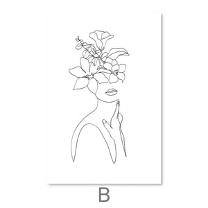 Desired Beauty Canvas Art B / 30 x 45cm / Unframed Canvas Print Clock Canvas