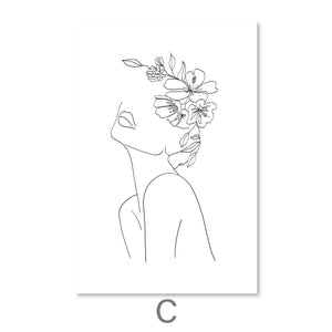 Desired Beauty Canvas Art C / 30 x 45cm / Unframed Canvas Print Clock Canvas