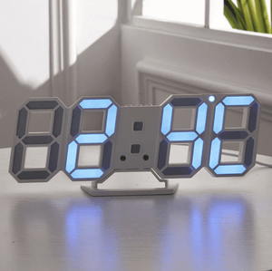 Digitizer Desk Clock White - Blue Clock Canvas
