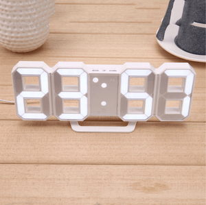 Digitizer Desk Clock White - White Clock Canvas