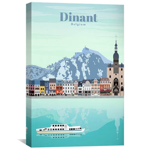 Dinant Canvas - Studio 324 Art 30 x 45cm / Unframed Canvas Print Clock Canvas