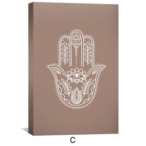 Divine Trio Canvas Art C / 30 x 45cm / Unframed Canvas Print Clock Canvas