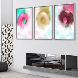 Doughnut Heaven Canvas Art Clock Canvas