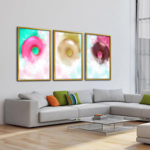 Doughnut Heaven Canvas Art Clock Canvas