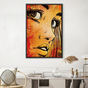Down The Line Canvas Art 30 x 45cm / Unframed Canvas Print Clock Canvas