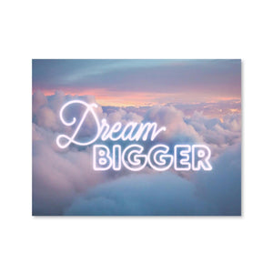 Dream Bigger Canvas Art Clock Canvas