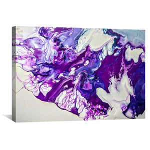Dreaming in Amethyst Canvas Art Clock Canvas
