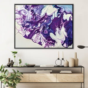 Dreaming in Amethyst Canvas Art 45 x 30cm / Unframed Canvas Print Clock Canvas