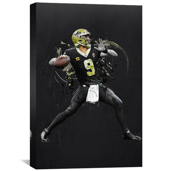 : SHISHEN Drew Brees Art Celebrity Poster 4 Canvas Poster Bedroom  Decor Sports Landscape Office Room Decor Gift Frame:20x30inch(50x75cm):  Posters & Prints