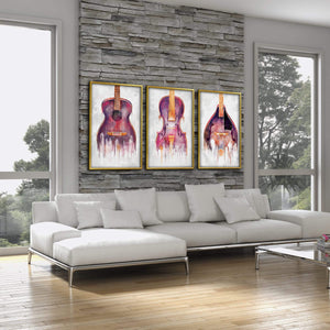 Drip Orchestra Canvas Art Clock Canvas