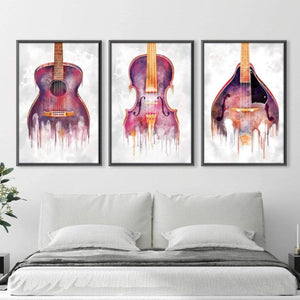 Drip Orchestra Canvas Art Clock Canvas