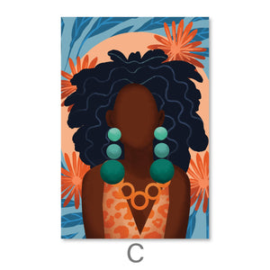 Dynamic Woman Canvas Art C / 40 x 50cm / No Board - Canvas Print Only Clock Canvas