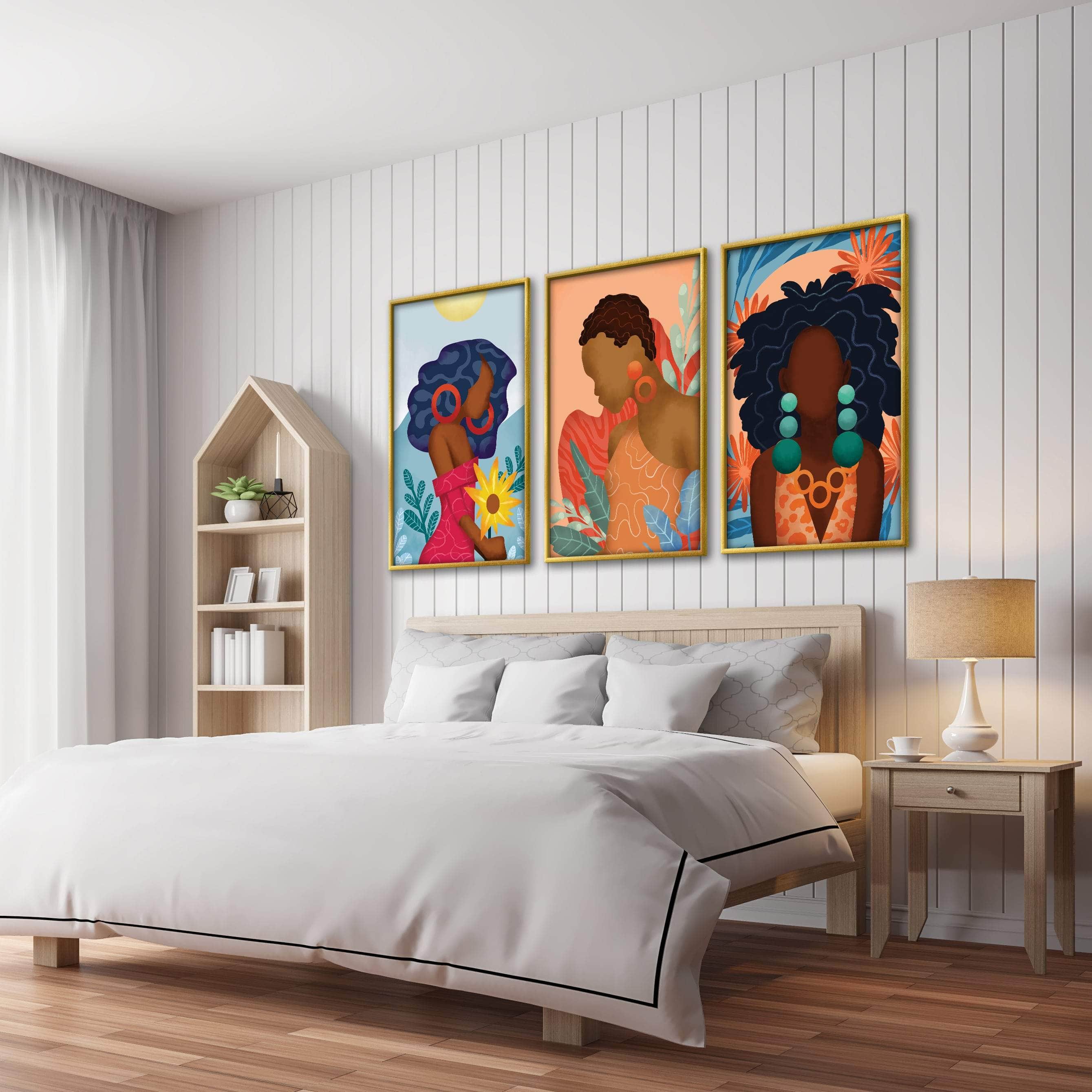 Dynamic Woman Canvas Art Clock Canvas