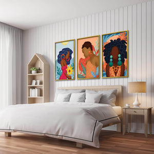 Dynamic Woman Canvas Art Clock Canvas