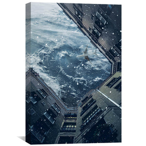 Earth Day Canvas Art 30 x 45cm / Unframed Canvas Print Clock Canvas