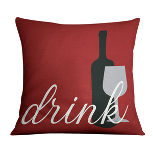 Eat Drink Love B Cushion Cushion 45 x 45cm Clock Canvas