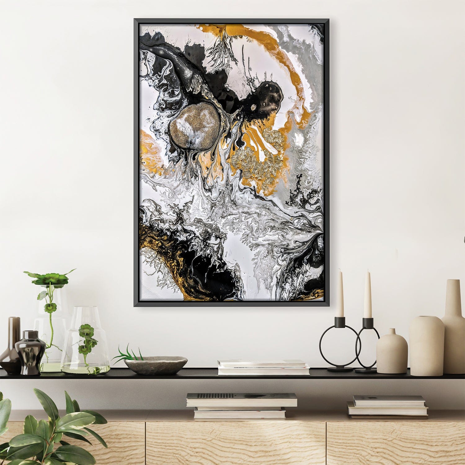 Elegance Canvas Art 30 x 45cm / Unframed Canvas Print Clock Canvas