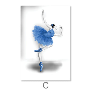 Elegant Ballet Canvas Art C / 30 x 45cm / Unframed Canvas Print Clock Canvas