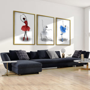 Elegant Ballet Canvas Art Clock Canvas