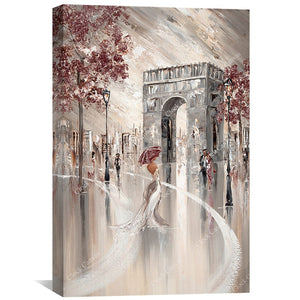 Elegant Paris Canvas Art Clock Canvas