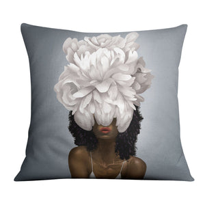 Elegant Woman B Cushion Cushion Cushion Square Clock Canvas